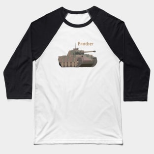 Panther German WW2 Battle Tank Baseball T-Shirt